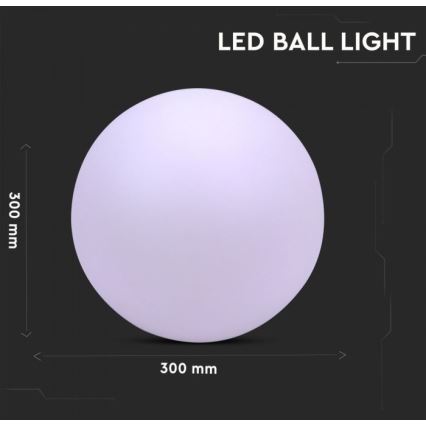 LED RGB Dimbar Utomhuslampa LED/1W/230V 30cm IP67