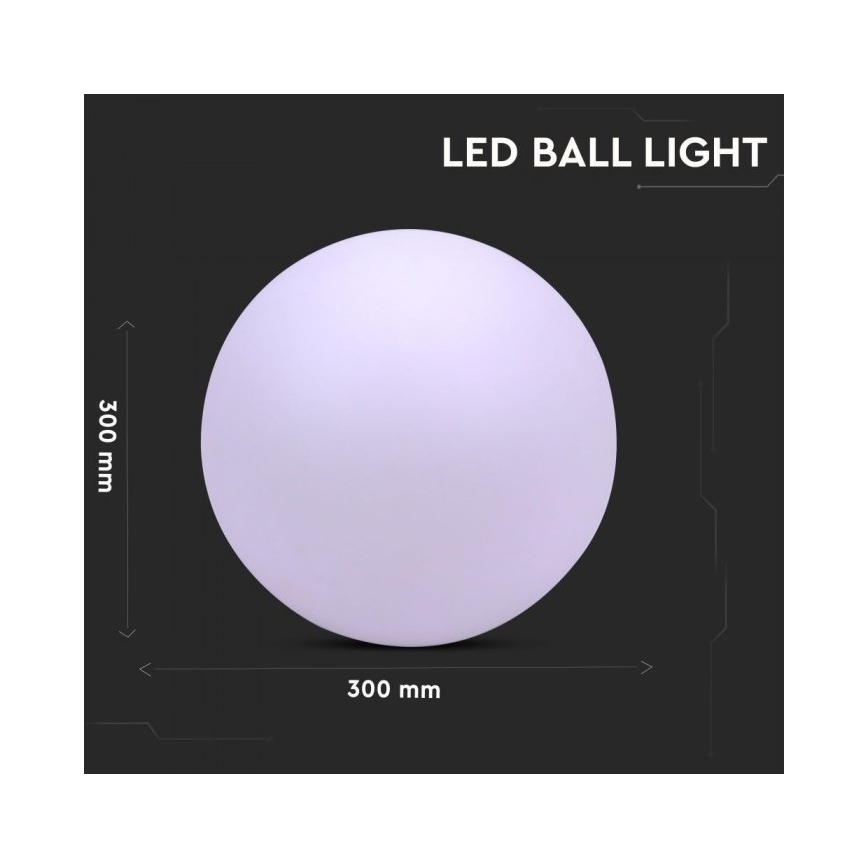 LED RGB Dimbar Utomhuslampa LED/1W/230V 30cm IP67
