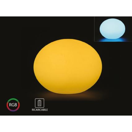 LED RGB Dimbara utomhuslampan LED/1W/5V 1000 mAh 20 cm IP67 + fjärrkontroll