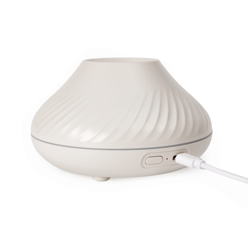 LED RGB Doftspridare med flamimitation LED/6,5W/5V 130ml vit