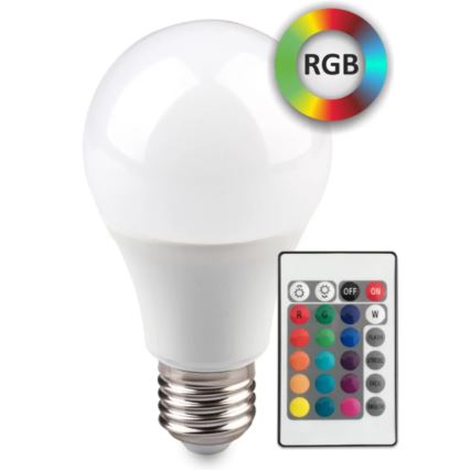 LED RGB Glödlampa E27/6W/230V Dimbar 3000K