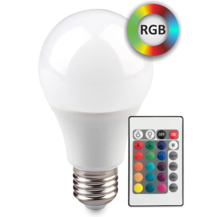 LED RGB Glödlampa E27/6W/230V Dimbar 3000K