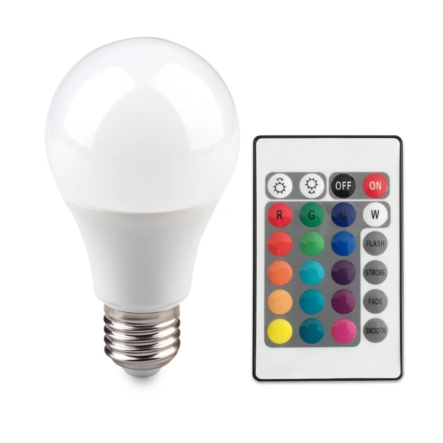 LED RGB Glödlampa E27/6W/230V Dimbar 3000K