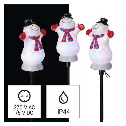 LED RGB Jul utomhus dekoration LED/5W/5/230V IP44