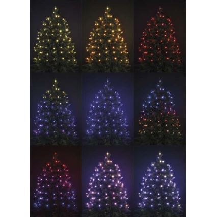 LED RGB Jul utomhusslinga 120xLED/72 funktioner 15m IP44 + fjärrkontroll