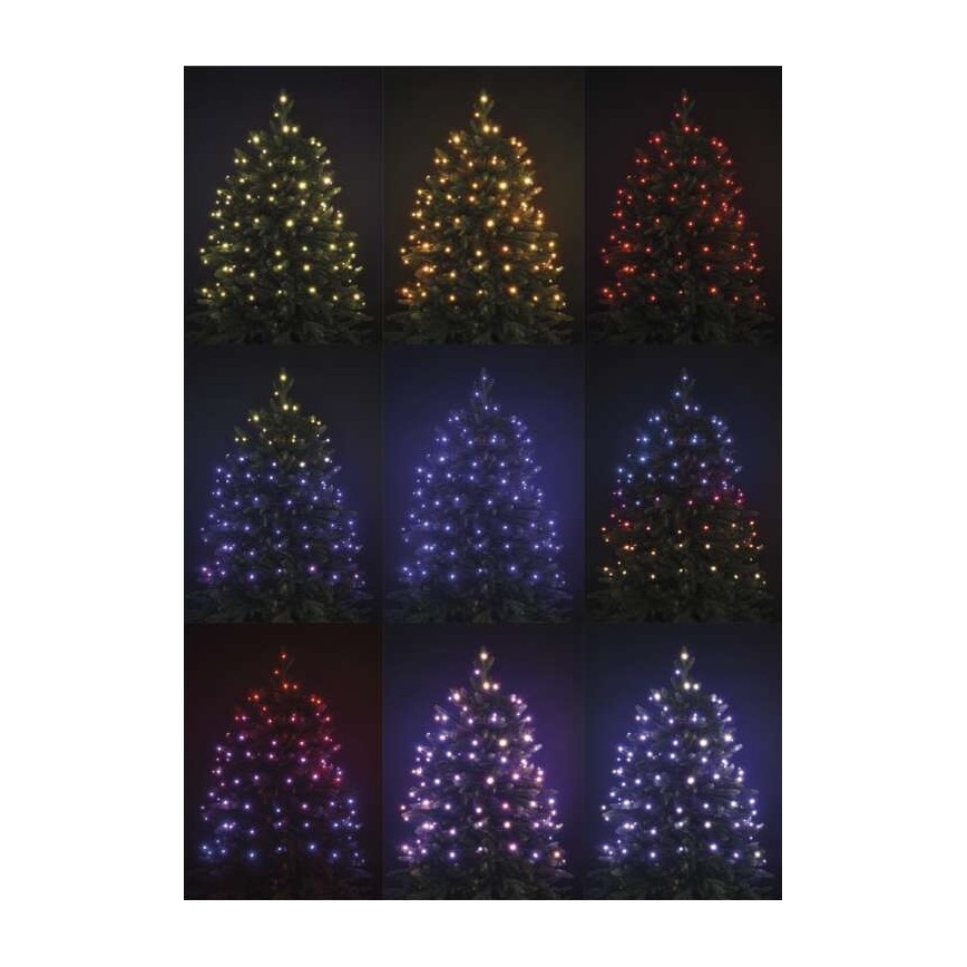 LED RGB Jul utomhusslinga 96xLED/72 funktioner 13m IP44 + fjärrkontroll 