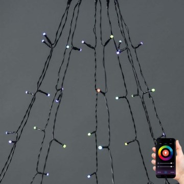 LED RGB Julgardin 240xLED/11 funktioner 8m IP65 Wi-Fi Tuya