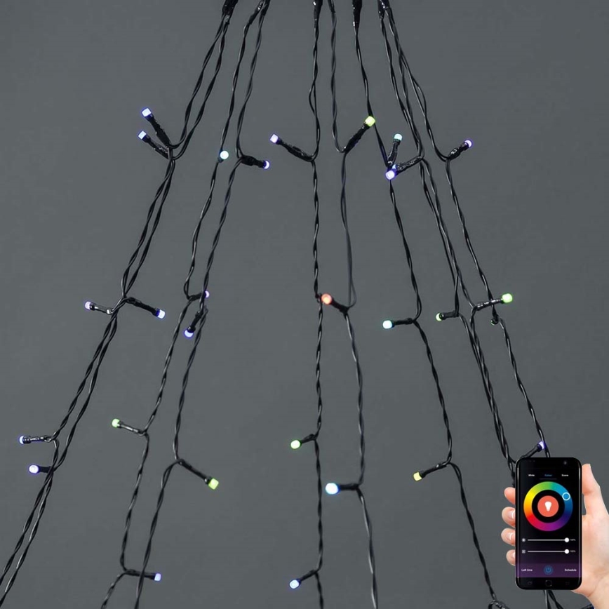 LED RGB Julgardin 240xLED/11 funktioner 8m IP65 Wi-Fi Tuya