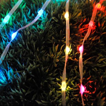 LED RGB Julkedja LED/10W/5V 10 m USB + fjärrkontroll