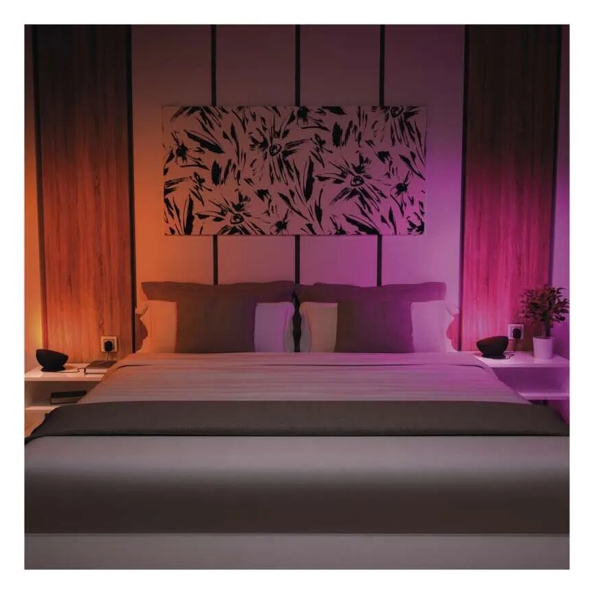 LED RGB Ljusreglerad bordslampa GoSmart LED/7W/230V Wi-Fi svart