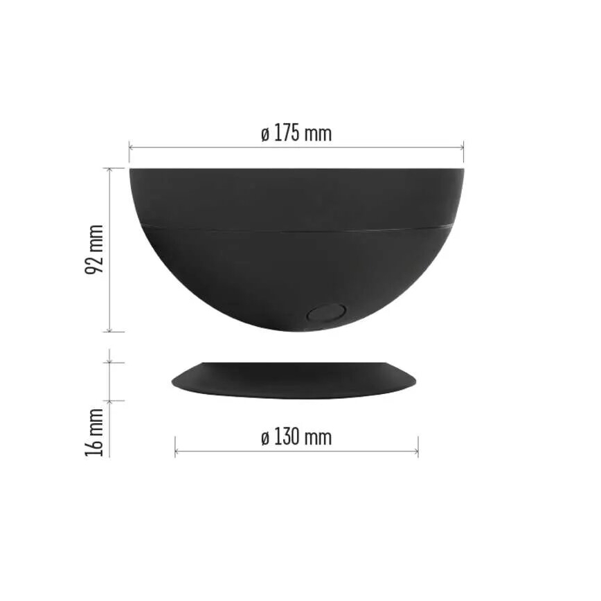 LED RGB Ljusreglerad bordslampa GoSmart LED/7W/230V Wi-Fi svart