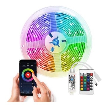 LED RGB ljusreglerad  ljusslinga LED/20W/230V 5m IP65 Tuya + Fjärrkontroll