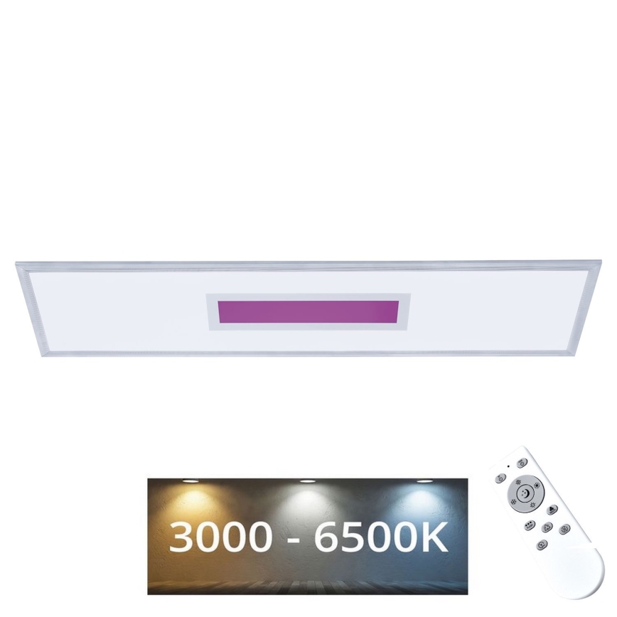 LED RGB Ljusreglerad panel LED/24W/230V 3000-6500K + fjärrkontroll