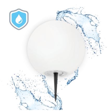 LED RGB Ljusreglerad solcell lampa GARDEN BALL LED/5W/3,7V 3000K IP54 diameter 30 cm + fjärrkontroll