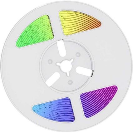 LED RGB Ljusreglerad solcell list LED/1,2W/3,7V IP67 5m + fjärrkontroll