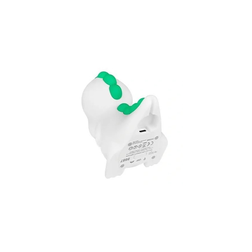 LED RGBW Ljusreglerad uppladdningsbar barns nattlampa LED/2,5W/5V 3000K 1200 mAh dinosaurie