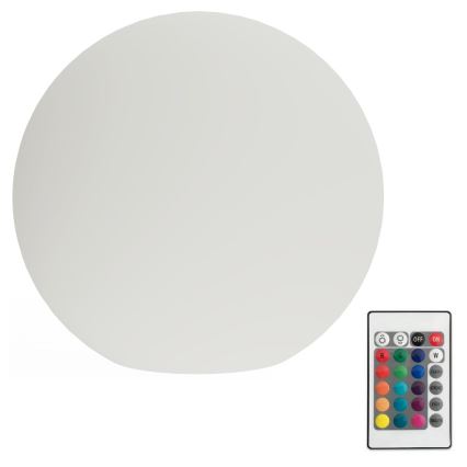 LED RGB Ljusreglerad utomhus lampa GLOBO 1xE27/8,5W/230V diameter 60 cm IP44 + fjärrkontroll