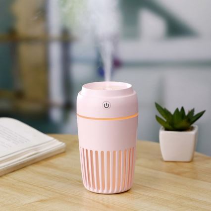 LED RGB Luftfuktare 300 ml LED/2W/5V rosa