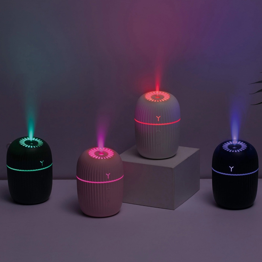 LED RGB Luftfuktare  HAZY 200 ml vit