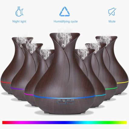LED RGB Luftfuktare och jonisator 400 ml