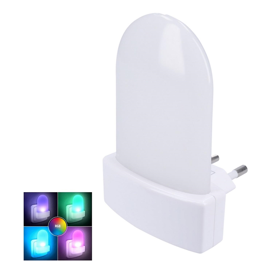 LED RGB Orientation socket belysning med en dusk sensor LED/0,5W/230V