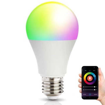 LED RGB Smart dimbar glödlampa E27/9,5W/230V 2700-6500K Wi-Fi Tuya