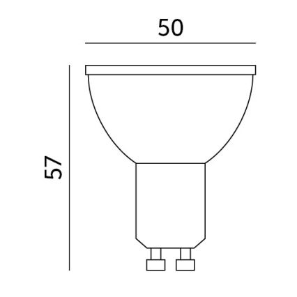 LED RGB Smart dimbar glödlampa GU10/5W/230V 2700-6500K Wi-Fi Tuya