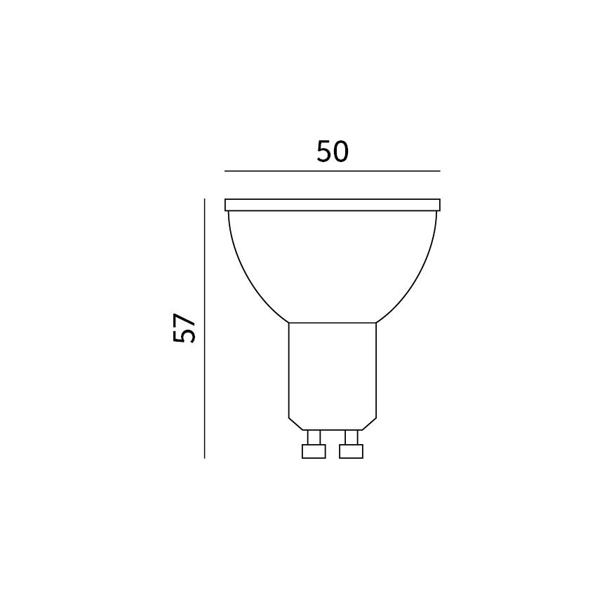 LED RGB Smart dimbar glödlampa GU10/5W/230V 2700-6500K Wi-Fi Tuya