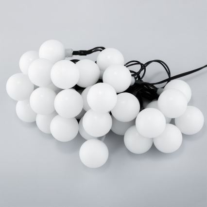 LED RGB Solcell kedja PARTY 30xLED/1,2V 400 mAh 3,9 m IP44
