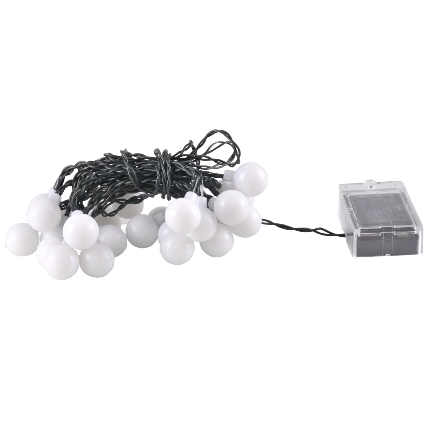 LED RGB Solcell kedja PARTY 30xLED/1,2V 400 mAh 3,9 m IP44