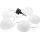 LED RGB solcellsbelysning HEMI LED/0,1W/1,2V 600 mAh IP44 vit