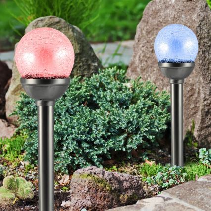 LED RGB solcellsbelysning LED/0,04W/1,2V IP44