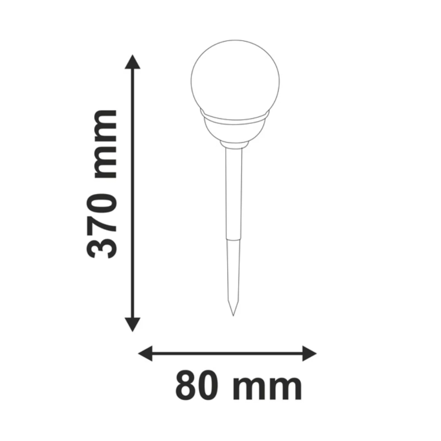 LED RGB solcellsbelysning LED/0,04W/1,2V IP44