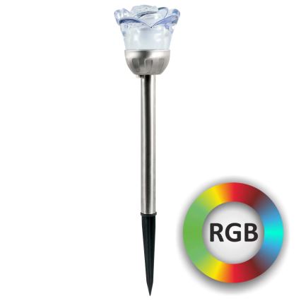 LED RGB solcellsbelysning ROSE LED/1,2V IP44