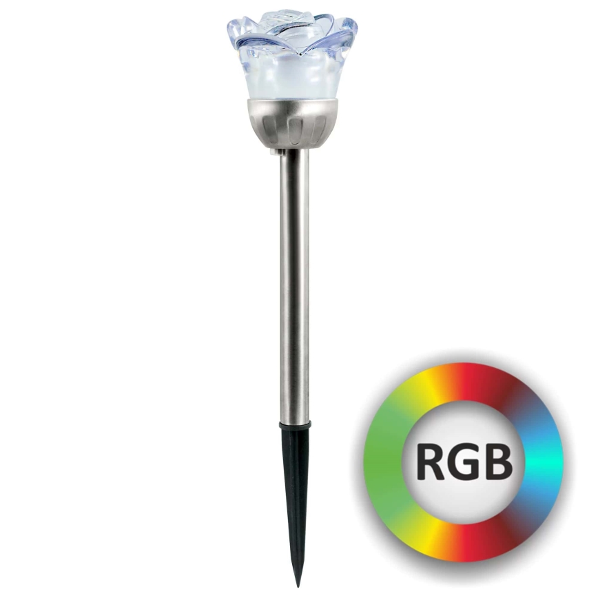 LED RGB solcellsbelysning ROSE LED/1,2V IP44