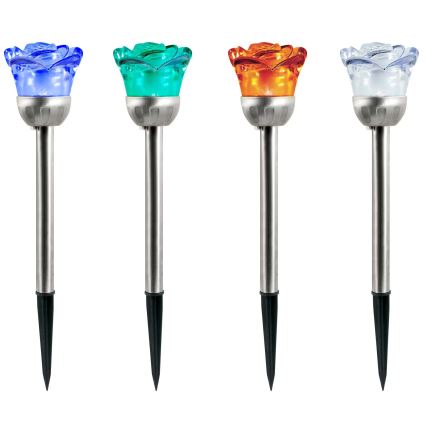 LED RGB solcellsbelysning ROSE LED/1,2V IP44