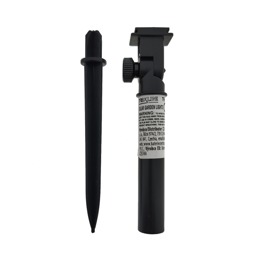 LED RGB solcellslampa 10 x LED / 1,2 V 300 mAh IP44 svart