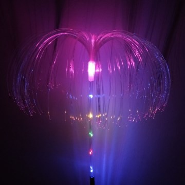 LED RGB solcellslampa LED/1,2V 300 mAh IP44 svart