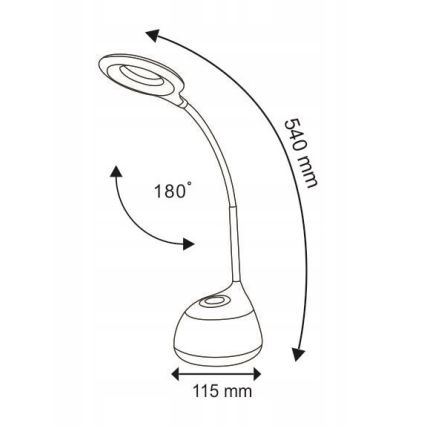 LED RGB Touch dimbar Bordslampa GALACTIC LED/5W/230V 1800 mAh