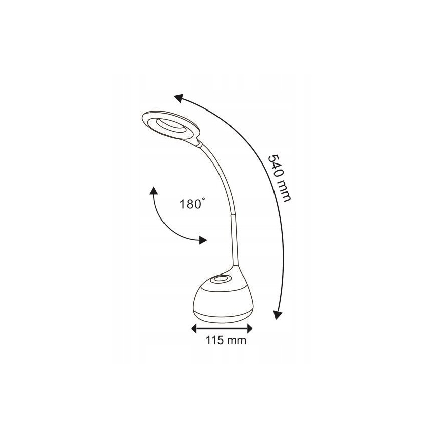LED RGB Touch dimbar Bordslampa GALACTIC LED/5W/230V 1800 mAh