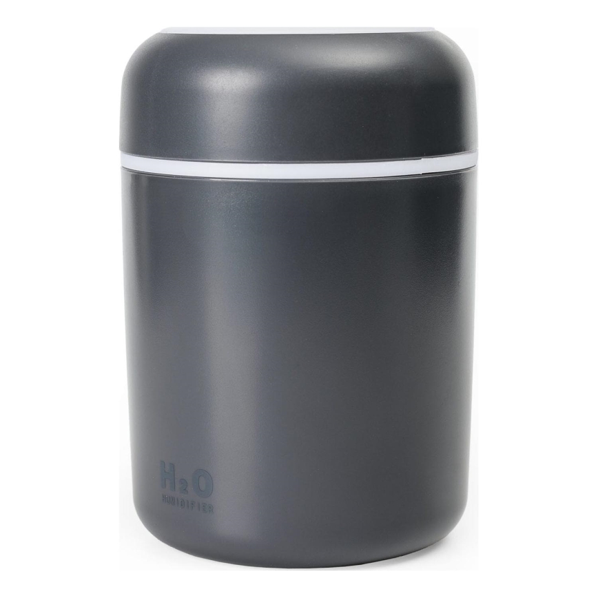 LED RGB Ultrasonisk aromdiffusor och luftfuktare LED/2W 300ml svart