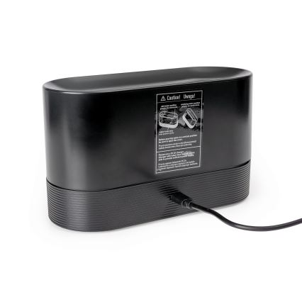 LED RGB Ultrasonisk aromdiffusor och luftfuktare med bakbelysning 180ml svart