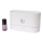 LED RGB Ultrasonisk aromdiffusor och luftfuktare med bakbelysning 180ml vit