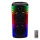 LED RGB uppladdningsbar högtalare Med en mikrofon 600W/2400 mAh + fjärrkontroll