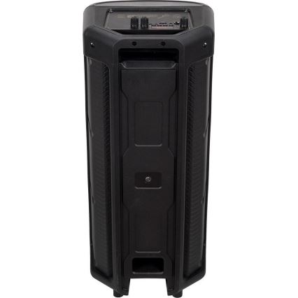 LED RGB uppladdningsbar högtalare Med en mikrofon 600W/2400 mAh + fjärrkontroll