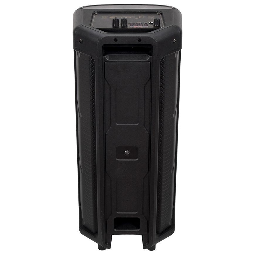 LED RGB uppladdningsbar högtalare Med en mikrofon 600W/2400 mAh + fjärrkontroll