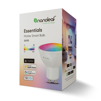 Nanoleaf - LED RGBCW Dimbara glödlampa ESSENTIALS GU10/5W/230V 2700-6500K CRI 90
