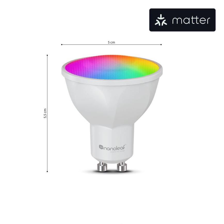 Nanoleaf - LED RGBCW Dimbara glödlampa ESSENTIALS GU10/5W/230V 2700-6500K CRI 90