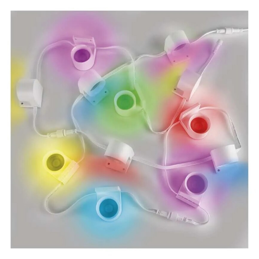 LED RGBIC+CCT Dekorativ slinga med spotlight GoSmart 12xLED/7W/230V 255 cm Wi-Fi Tuya