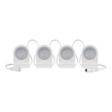 LED RGBIC+CCT Dekorativ slinga med spotlight GoSmart - förlängning 4xLED/7W/230V 85 cm Wi-Fi Tuya